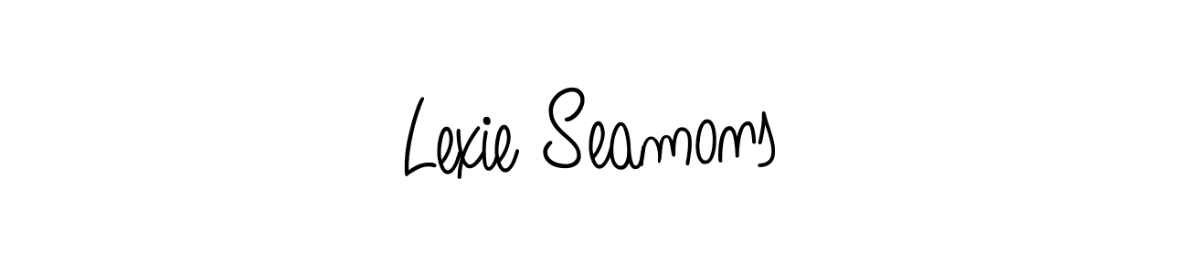 Similarly Angelique-Rose-font-FFP is the best handwritten signature design. Signature creator online .You can use it as an online autograph creator for name Lexie Seamons. Lexie Seamons signature style 5 images and pictures png