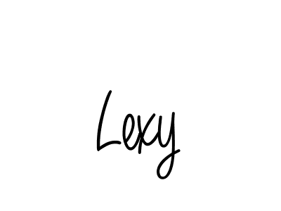 The best way (Angelique-Rose-font-FFP) to make a short signature is to pick only two or three words in your name. The name Lexy include a total of six letters. For converting this name. Lexy signature style 5 images and pictures png