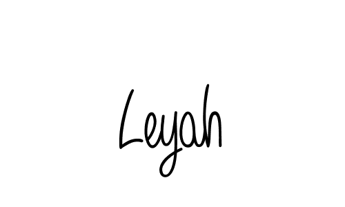 How to make Leyah name signature. Use Angelique-Rose-font-FFP style for creating short signs online. This is the latest handwritten sign. Leyah signature style 5 images and pictures png