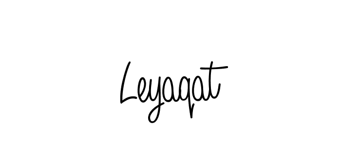 Once you've used our free online signature maker to create your best signature Angelique-Rose-font-FFP style, it's time to enjoy all of the benefits that Leyaqat name signing documents. Leyaqat signature style 5 images and pictures png