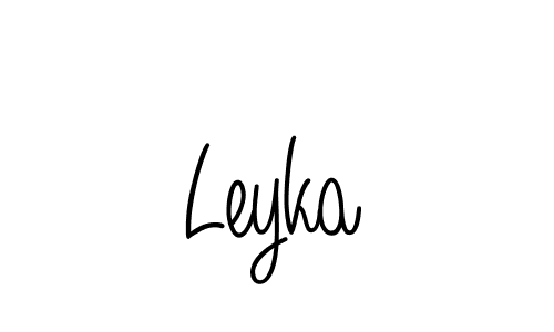 The best way (Angelique-Rose-font-FFP) to make a short signature is to pick only two or three words in your name. The name Leyka include a total of six letters. For converting this name. Leyka signature style 5 images and pictures png