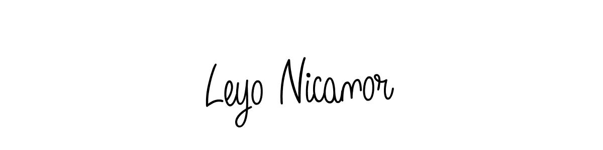 Leyo Nicanor stylish signature style. Best Handwritten Sign (Angelique-Rose-font-FFP) for my name. Handwritten Signature Collection Ideas for my name Leyo Nicanor. Leyo Nicanor signature style 5 images and pictures png