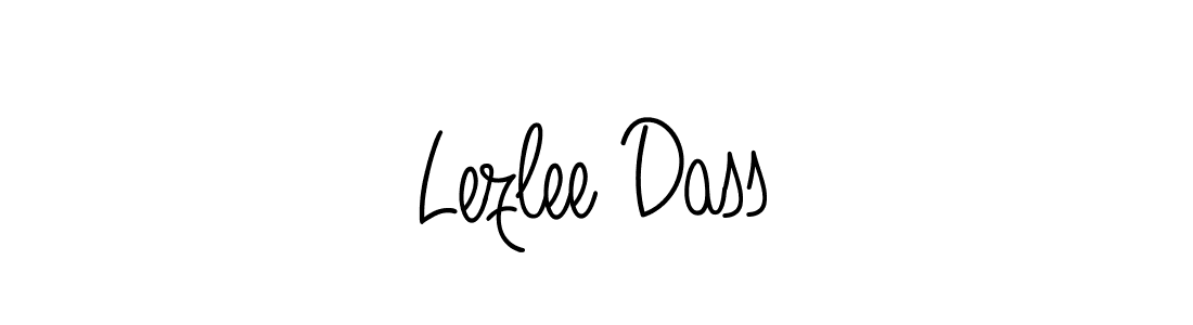 Use a signature maker to create a handwritten signature online. With this signature software, you can design (Angelique-Rose-font-FFP) your own signature for name Lezlee Dass. Lezlee Dass signature style 5 images and pictures png