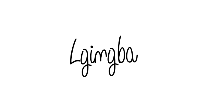 You should practise on your own different ways (Angelique-Rose-font-FFP) to write your name (Lgingba) in signature. don't let someone else do it for you. Lgingba signature style 5 images and pictures png