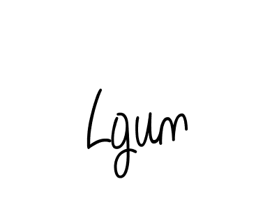 Lgun stylish signature style. Best Handwritten Sign (Angelique-Rose-font-FFP) for my name. Handwritten Signature Collection Ideas for my name Lgun. Lgun signature style 5 images and pictures png