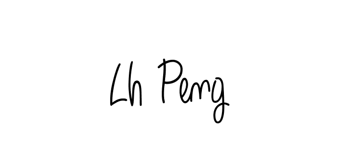 if you are searching for the best signature style for your name Lh Peng. so please give up your signature search. here we have designed multiple signature styles  using Angelique-Rose-font-FFP. Lh Peng signature style 5 images and pictures png