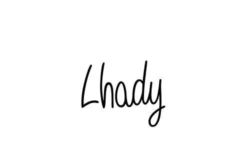 Make a beautiful signature design for name Lhady. With this signature (Angelique-Rose-font-FFP) style, you can create a handwritten signature for free. Lhady signature style 5 images and pictures png