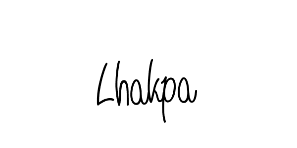 How to make Lhakpa name signature. Use Angelique-Rose-font-FFP style for creating short signs online. This is the latest handwritten sign. Lhakpa signature style 5 images and pictures png