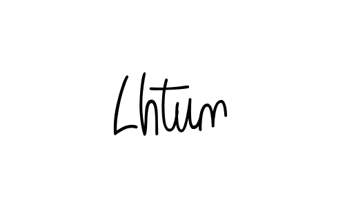 Lhtun stylish signature style. Best Handwritten Sign (Angelique-Rose-font-FFP) for my name. Handwritten Signature Collection Ideas for my name Lhtun. Lhtun signature style 5 images and pictures png