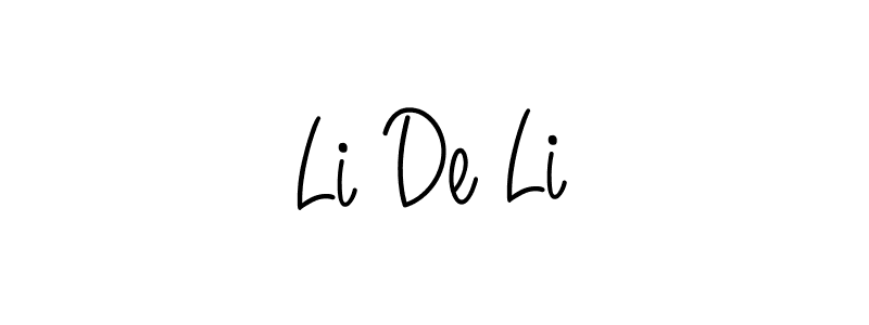 Create a beautiful signature design for name Li De Li. With this signature (Angelique-Rose-font-FFP) fonts, you can make a handwritten signature for free. Li De Li signature style 5 images and pictures png