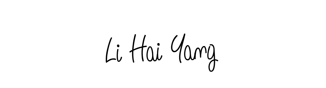 if you are searching for the best signature style for your name Li Hai Yang. so please give up your signature search. here we have designed multiple signature styles  using Angelique-Rose-font-FFP. Li Hai Yang signature style 5 images and pictures png