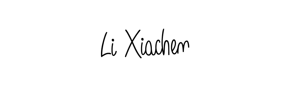 Make a beautiful signature design for name Li Xiachen. With this signature (Angelique-Rose-font-FFP) style, you can create a handwritten signature for free. Li Xiachen signature style 5 images and pictures png