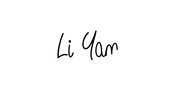 Use a signature maker to create a handwritten signature online. With this signature software, you can design (Angelique-Rose-font-FFP) your own signature for name Li Yan. Li Yan signature style 5 images and pictures png