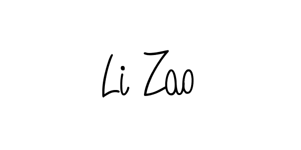 Also we have Li Zao name is the best signature style. Create professional handwritten signature collection using Angelique-Rose-font-FFP autograph style. Li Zao signature style 5 images and pictures png
