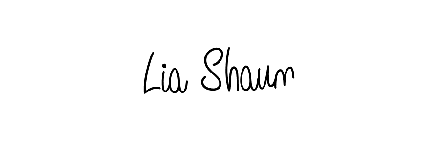 Make a beautiful signature design for name Lia Shaun. With this signature (Angelique-Rose-font-FFP) style, you can create a handwritten signature for free. Lia Shaun signature style 5 images and pictures png