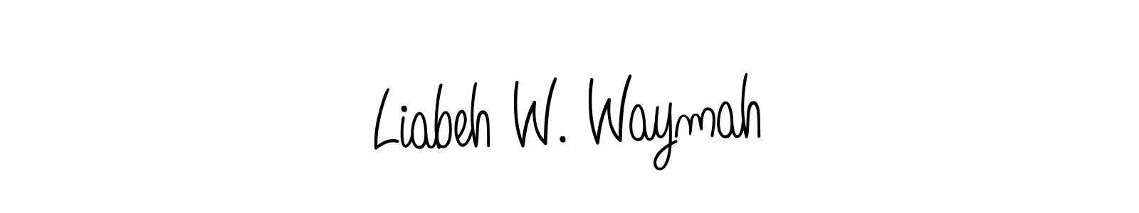 Here are the top 10 professional signature styles for the name Liabeh W. Waymah. These are the best autograph styles you can use for your name. Liabeh W. Waymah signature style 5 images and pictures png