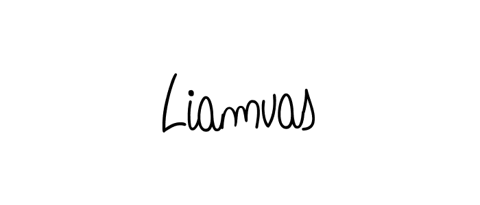 How to make Liamvas signature? Angelique-Rose-font-FFP is a professional autograph style. Create handwritten signature for Liamvas name. Liamvas signature style 5 images and pictures png