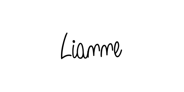 How to make Lianne name signature. Use Angelique-Rose-font-FFP style for creating short signs online. This is the latest handwritten sign. Lianne signature style 5 images and pictures png