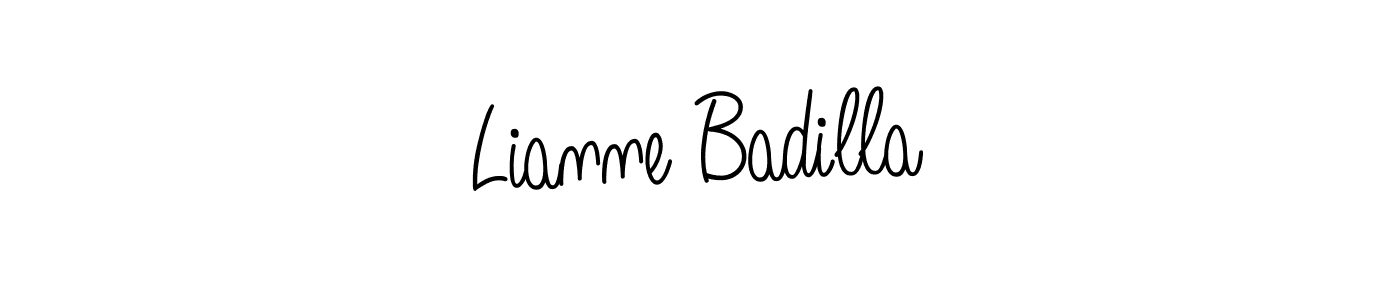 Once you've used our free online signature maker to create your best signature Angelique-Rose-font-FFP style, it's time to enjoy all of the benefits that Lianne Badilla name signing documents. Lianne Badilla signature style 5 images and pictures png