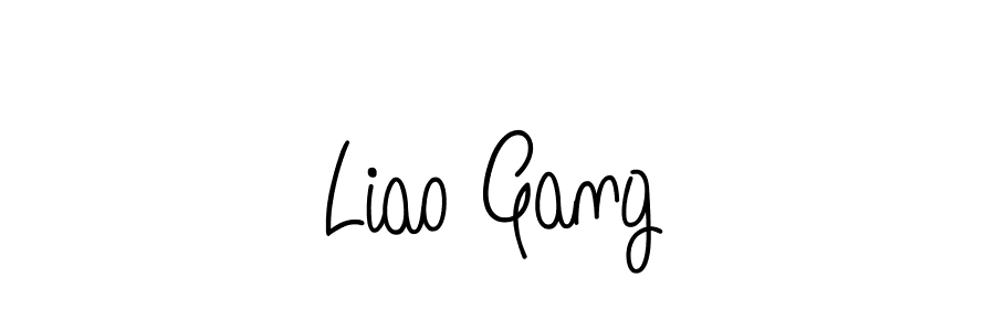 The best way (Angelique-Rose-font-FFP) to make a short signature is to pick only two or three words in your name. The name Liao Gang include a total of six letters. For converting this name. Liao Gang signature style 5 images and pictures png