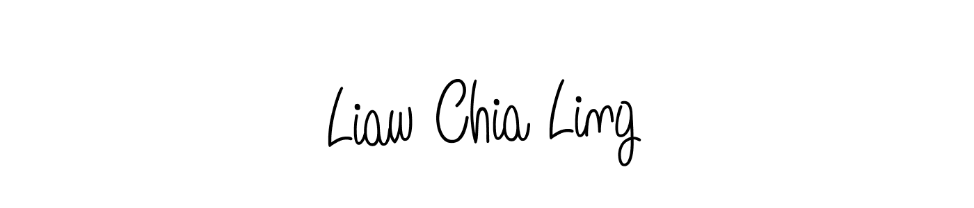 Use a signature maker to create a handwritten signature online. With this signature software, you can design (Angelique-Rose-font-FFP) your own signature for name Liaw Chia Ling. Liaw Chia Ling signature style 5 images and pictures png