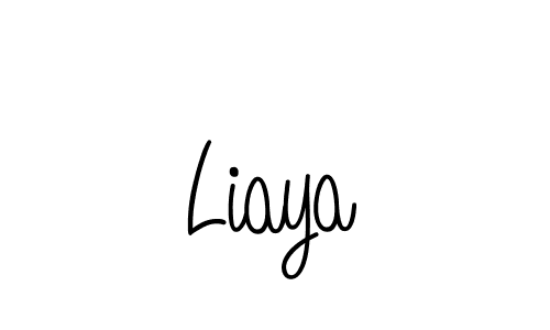 The best way (Angelique-Rose-font-FFP) to make a short signature is to pick only two or three words in your name. The name Liaya include a total of six letters. For converting this name. Liaya signature style 5 images and pictures png