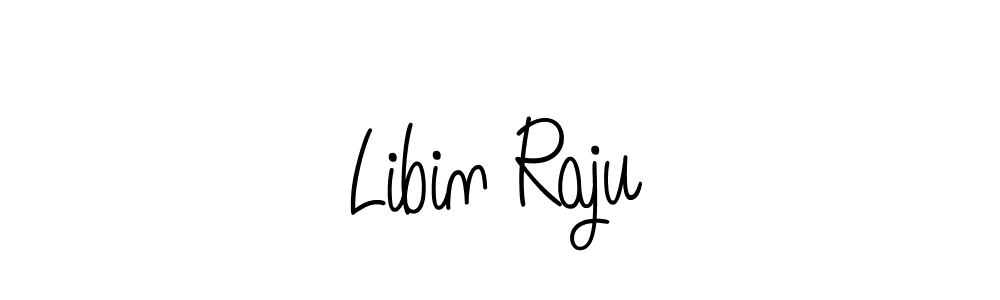 Make a beautiful signature design for name Libin Raju. With this signature (Angelique-Rose-font-FFP) style, you can create a handwritten signature for free. Libin Raju signature style 5 images and pictures png