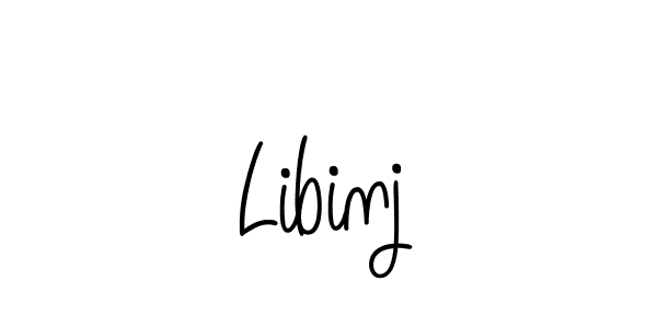 Libinj stylish signature style. Best Handwritten Sign (Angelique-Rose-font-FFP) for my name. Handwritten Signature Collection Ideas for my name Libinj. Libinj signature style 5 images and pictures png