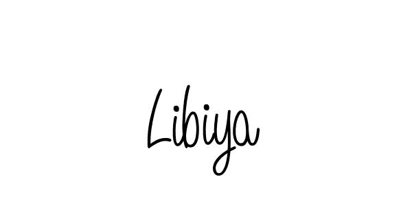 Create a beautiful signature design for name Libiya. With this signature (Angelique-Rose-font-FFP) fonts, you can make a handwritten signature for free. Libiya signature style 5 images and pictures png