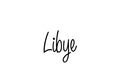 Design your own signature with our free online signature maker. With this signature software, you can create a handwritten (Angelique-Rose-font-FFP) signature for name Libye. Libye signature style 5 images and pictures png