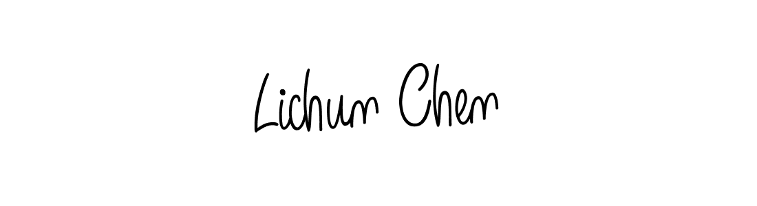 How to Draw Lichun Chen signature style? Angelique-Rose-font-FFP is a latest design signature styles for name Lichun Chen. Lichun Chen signature style 5 images and pictures png