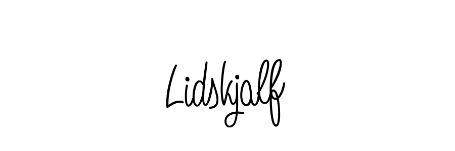 Make a beautiful signature design for name Lidskjalf. With this signature (Angelique-Rose-font-FFP) style, you can create a handwritten signature for free. Lidskjalf signature style 5 images and pictures png