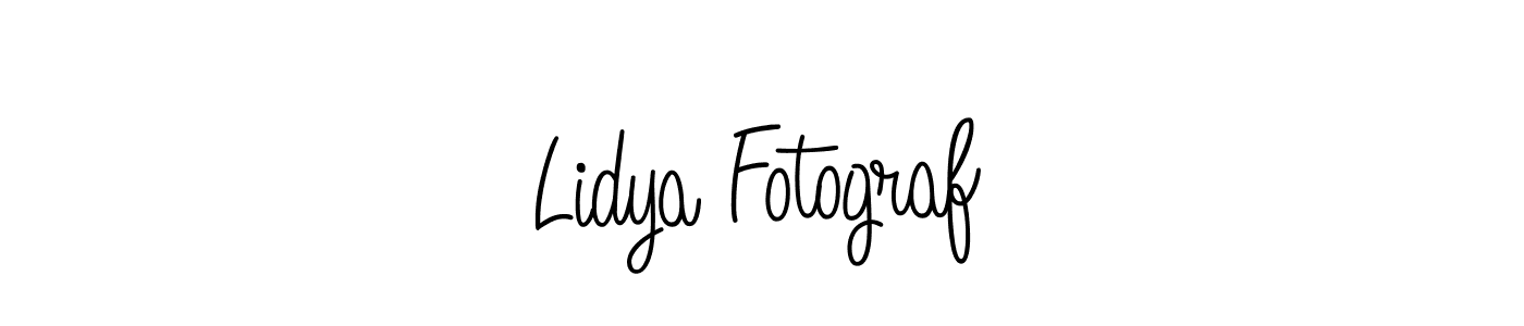 Design your own signature with our free online signature maker. With this signature software, you can create a handwritten (Angelique-Rose-font-FFP) signature for name Lidya Fotograf. Lidya Fotograf signature style 5 images and pictures png