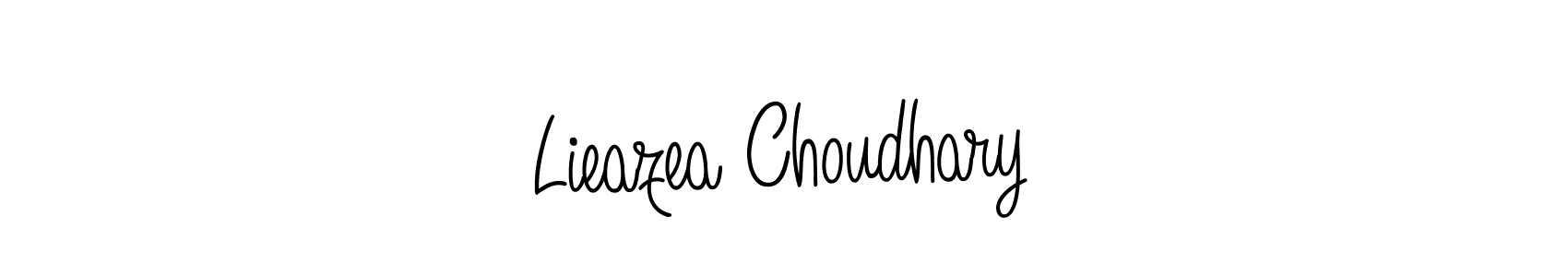 Also we have Lieazea Choudhary name is the best signature style. Create professional handwritten signature collection using Angelique-Rose-font-FFP autograph style. Lieazea Choudhary signature style 5 images and pictures png