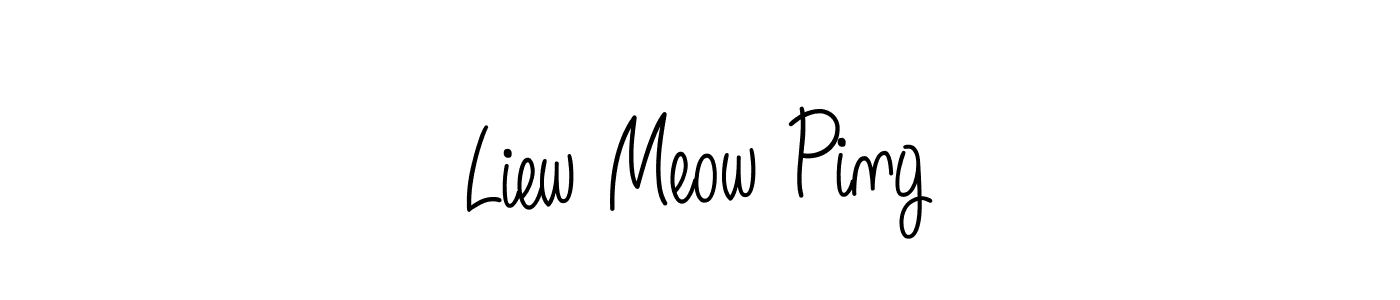 This is the best signature style for the Liew Meow Ping name. Also you like these signature font (Angelique-Rose-font-FFP). Mix name signature. Liew Meow Ping signature style 5 images and pictures png
