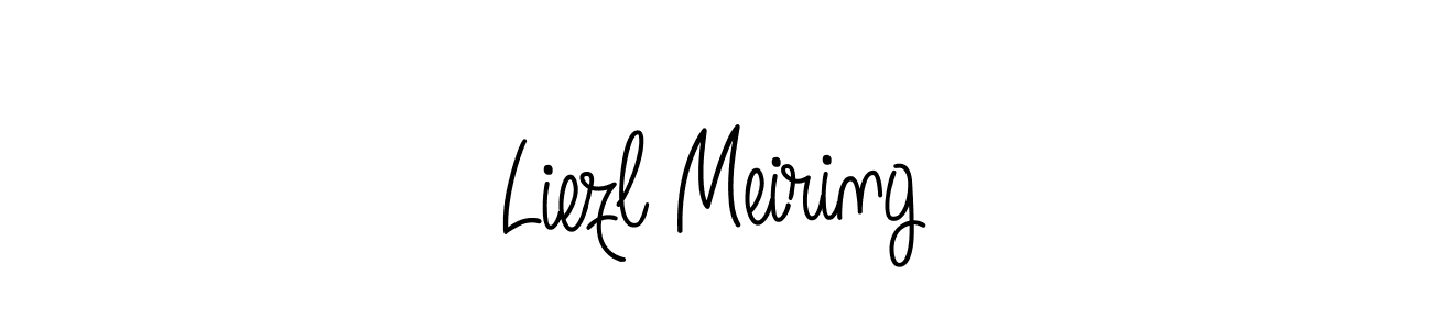 Create a beautiful signature design for name Liezl Meiring. With this signature (Angelique-Rose-font-FFP) fonts, you can make a handwritten signature for free. Liezl Meiring signature style 5 images and pictures png