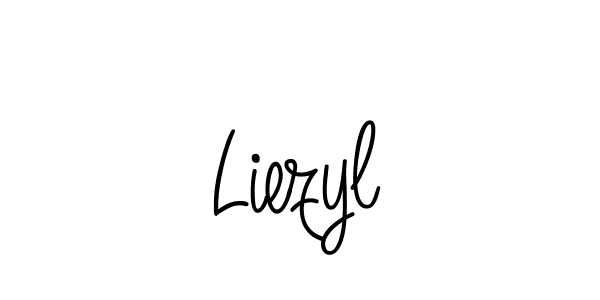Liezyl stylish signature style. Best Handwritten Sign (Angelique-Rose-font-FFP) for my name. Handwritten Signature Collection Ideas for my name Liezyl. Liezyl signature style 5 images and pictures png