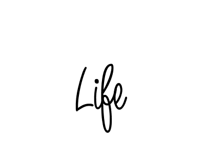 Make a beautiful signature design for name Life. With this signature (Angelique-Rose-font-FFP) style, you can create a handwritten signature for free. Life signature style 5 images and pictures png