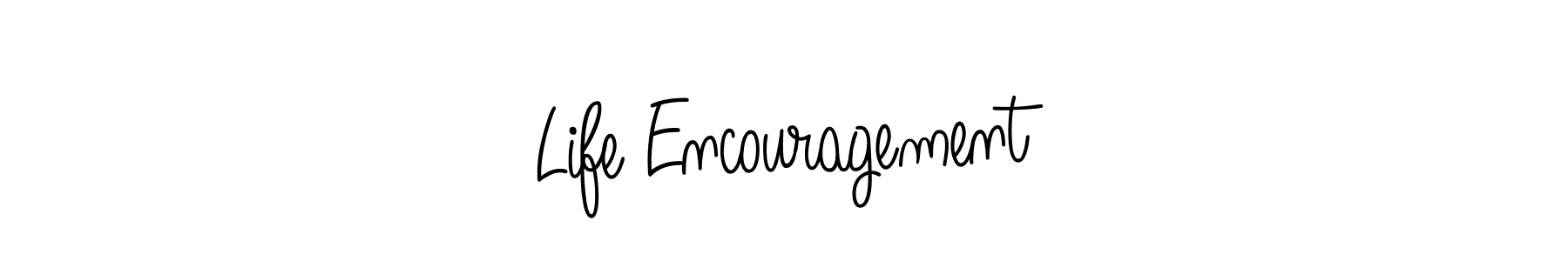 if you are searching for the best signature style for your name Life Encouragement. so please give up your signature search. here we have designed multiple signature styles  using Angelique-Rose-font-FFP. Life Encouragement signature style 5 images and pictures png