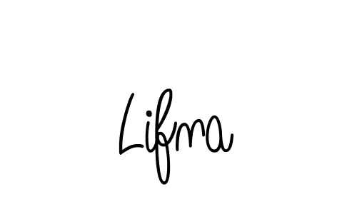 The best way (Angelique-Rose-font-FFP) to make a short signature is to pick only two or three words in your name. The name Lifna include a total of six letters. For converting this name. Lifna signature style 5 images and pictures png