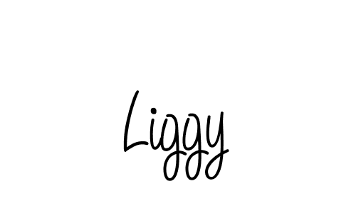 You should practise on your own different ways (Angelique-Rose-font-FFP) to write your name (Liggy) in signature. don't let someone else do it for you. Liggy signature style 5 images and pictures png