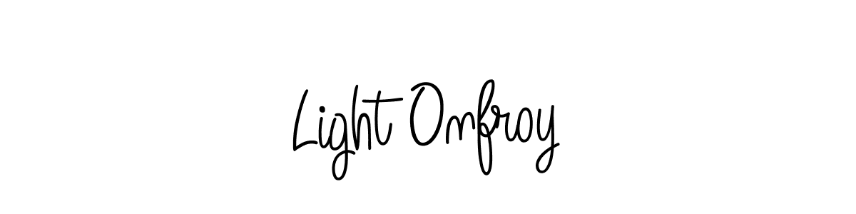 See photos of Light Onfroy official signature by Spectra . Check more albums & portfolios. Read reviews & check more about Angelique-Rose-font-FFP font. Light Onfroy signature style 5 images and pictures png