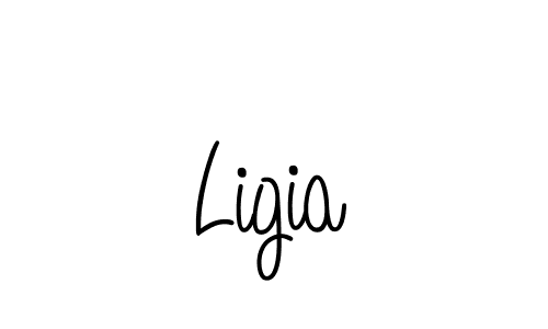 Ligia stylish signature style. Best Handwritten Sign (Angelique-Rose-font-FFP) for my name. Handwritten Signature Collection Ideas for my name Ligia. Ligia signature style 5 images and pictures png