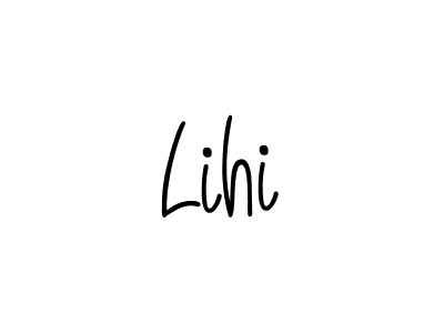 Design your own signature with our free online signature maker. With this signature software, you can create a handwritten (Angelique-Rose-font-FFP) signature for name Lihi. Lihi signature style 5 images and pictures png