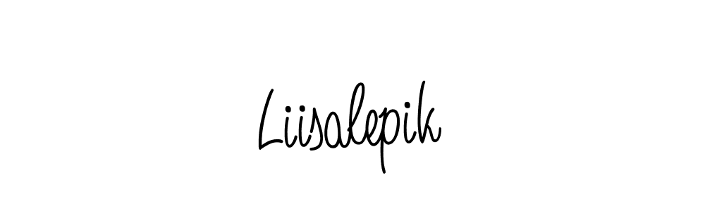 How to make Liisalepik signature? Angelique-Rose-font-FFP is a professional autograph style. Create handwritten signature for Liisalepik name. Liisalepik signature style 5 images and pictures png