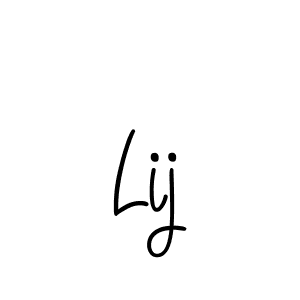 Design your own signature with our free online signature maker. With this signature software, you can create a handwritten (Angelique-Rose-font-FFP) signature for name Lij. Lij signature style 5 images and pictures png