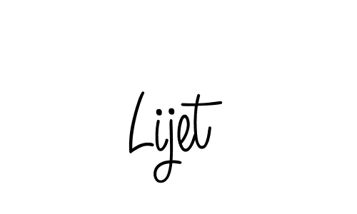 How to Draw Lijet signature style? Angelique-Rose-font-FFP is a latest design signature styles for name Lijet. Lijet signature style 5 images and pictures png