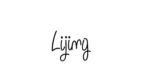 Lijing stylish signature style. Best Handwritten Sign (Angelique-Rose-font-FFP) for my name. Handwritten Signature Collection Ideas for my name Lijing. Lijing signature style 5 images and pictures png
