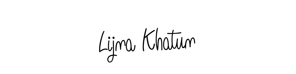 Best and Professional Signature Style for Lijna Khatun. Angelique-Rose-font-FFP Best Signature Style Collection. Lijna Khatun signature style 5 images and pictures png