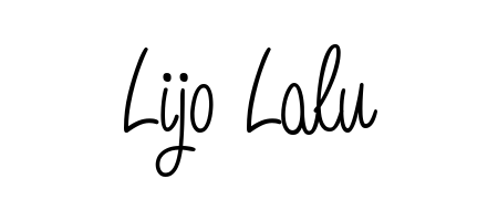 Designed for modern professionals: Lijo Lalu name signature crafted with Angelique-Rose-font-FFP script. Ready for digital PDF workflows. Lijo Lalu signature style 5 images and pictures png